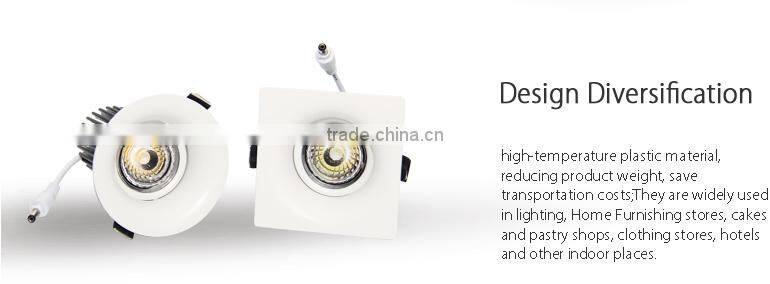 Modern SGS stores 7w 8 inch led retrofit recessed downlight