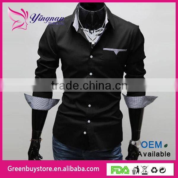 2014 Hot Sale Mens Shirts Casual Mens Dress Shirts Popular Slim Fit Men'sShirt