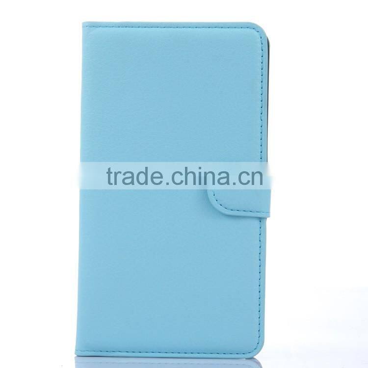 Hot Selling Ultra Thin Lichee PU Leather Case Wallet Folio Flip Cover for Samsung GALAXY Note Edge N915