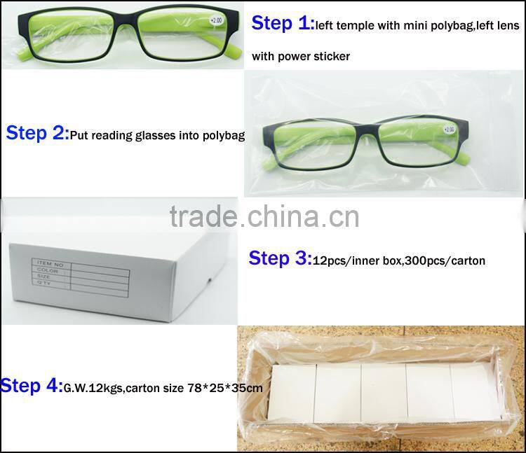 Simple design fashion outdoor reading glasses with demo lens