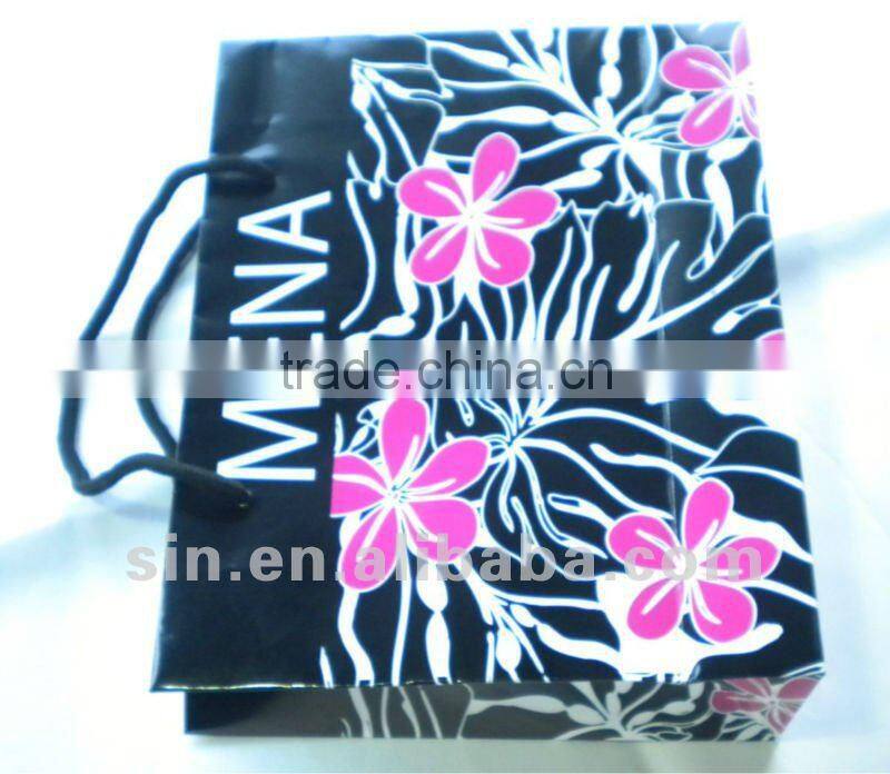 fasion design custom paper packaging bag