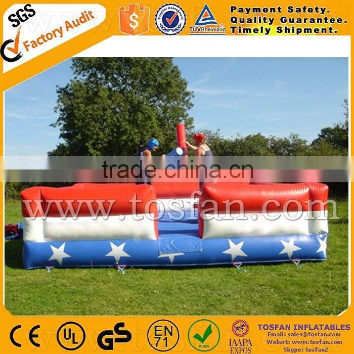 commercial inflatable gladiator jousting arena,joust sport games A6014