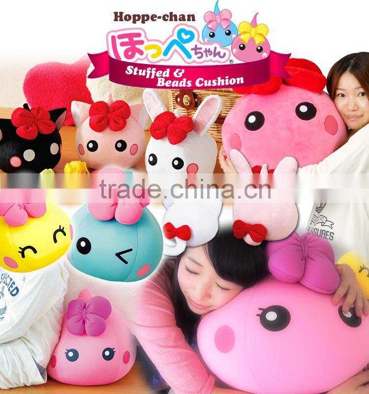 Soft fluffy Hoppechan bean filled pillows cushions for all ages famous in Japanese kids