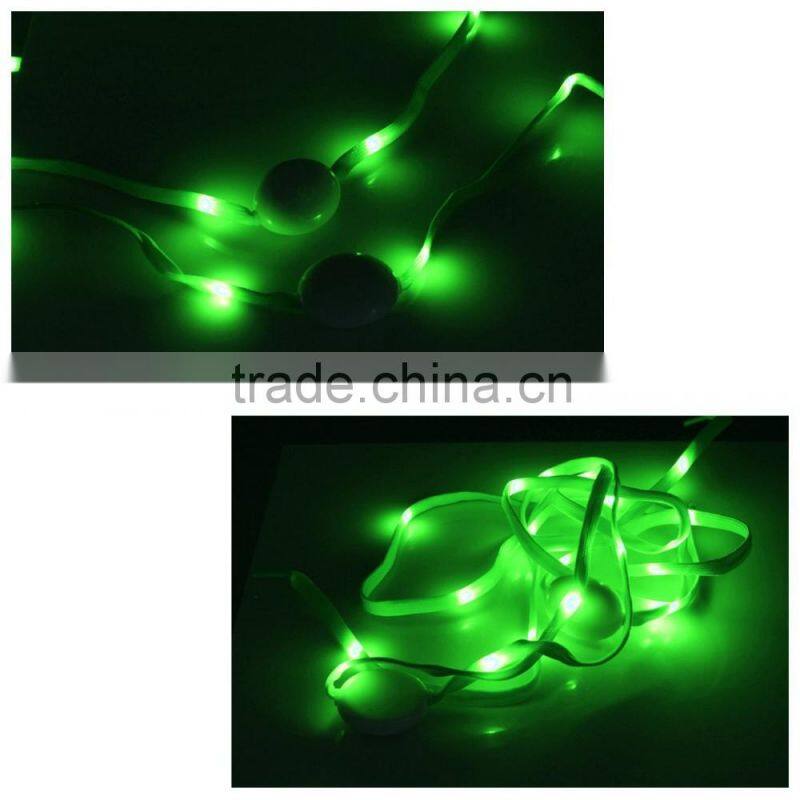 for shoe sole flashing Nylon light led shoelace