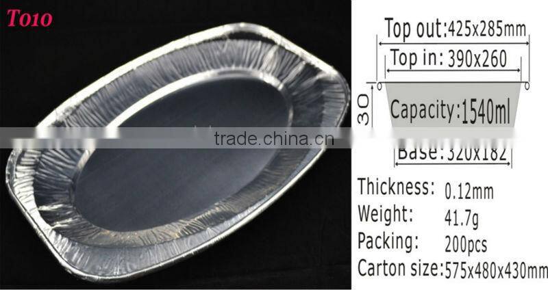 Manufacturing high quality aluminum foil oval dish