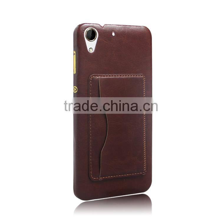 2015 New design Card holder pu leather Cover Case phone case for htc desire 728 china wholesale