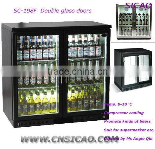 Two doors Beverage Display Cooler, Showcase
