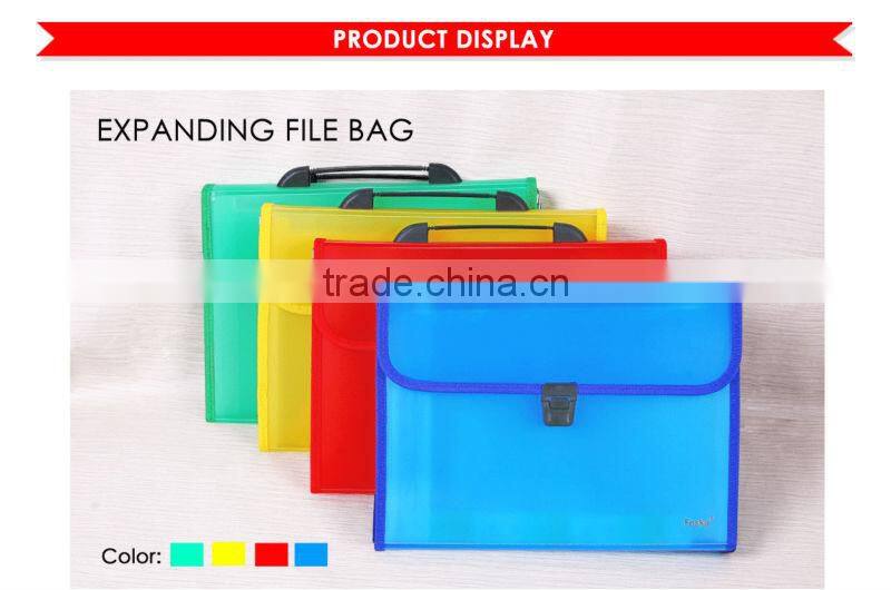 A4 13 Layers Transparent Color Expanding File Pocket