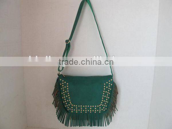 Green comb flow shoulder bag hote sale lady shoulder bags 2014