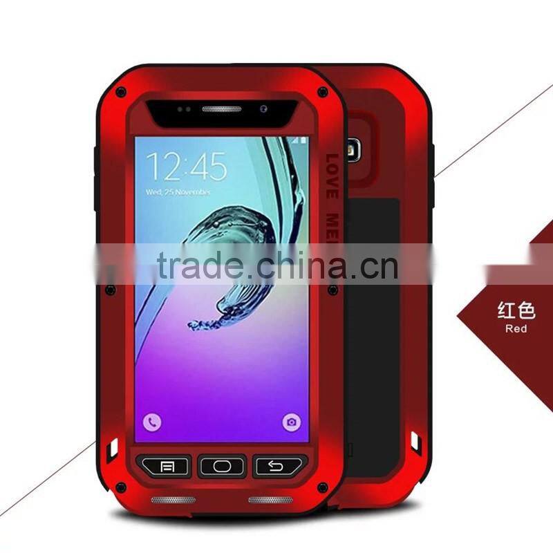 Waterproof Original Love Mei Powerful Case Metal Aluminum Cover For Samsung Galaxy A3 A3100 With Gorrila Glass
