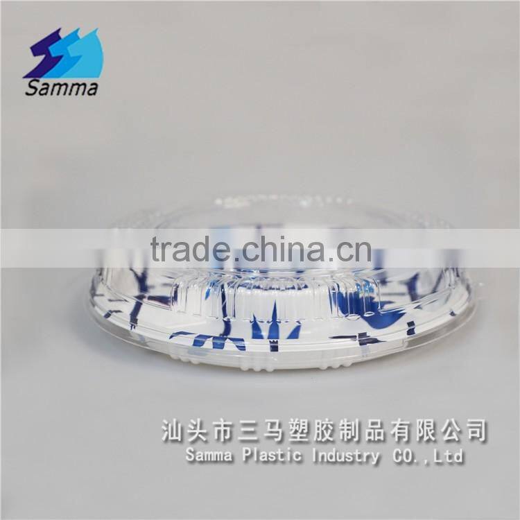 SM1-2116ZY-B 4 compartment SGS Certification round tray for sushi