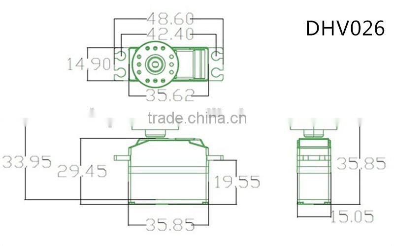High speed rc medium-sized titanium gearl servo/28g airplane servo with coreless motor/helicopter servo