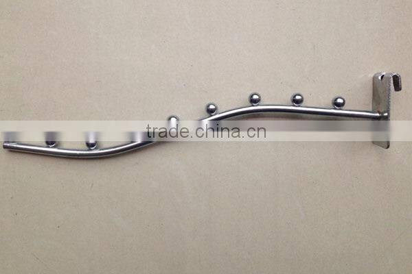 Gridwall Hanging Rail Clothing Store Fixture,Waterfall Hook