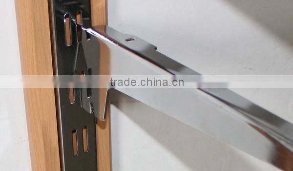 metal shelf bracket for slatwall,glass or wood support
