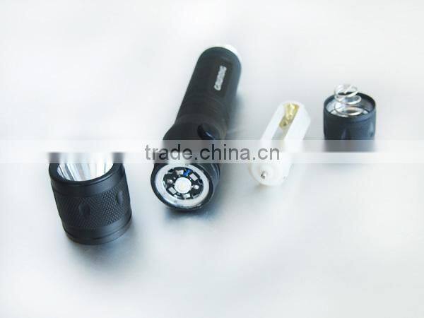 Passed SGS Aluminium With 2AA Battery Mini Led Flashlight Cree