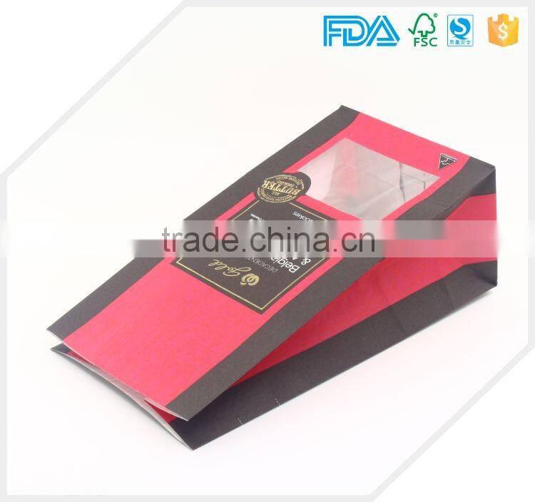 Customized popular craft cookie paper bag,snack paper bag,asian gift paper bags