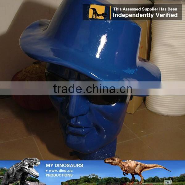 MY Dino-C048 Fiberglass human head model for sale