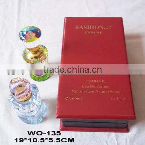 luxury glossy shine finish wooden perfume box