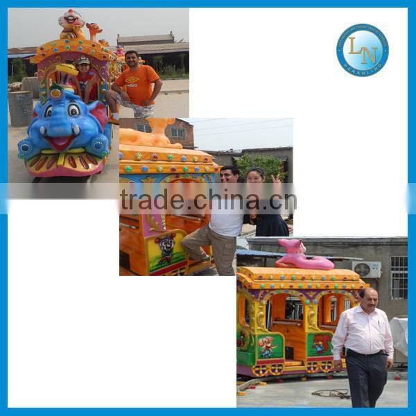 Hot sale Kids electric train ride!!!Amusement park train ride elephant train track ride for sale