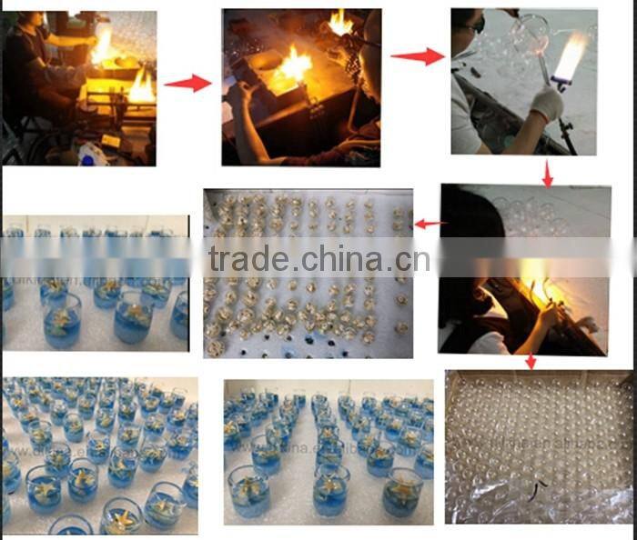 16mm18mm... hand blown Mini Large Medium cover crystal and cap, Hollow terrarium necklace pendants christmas clear glass ball