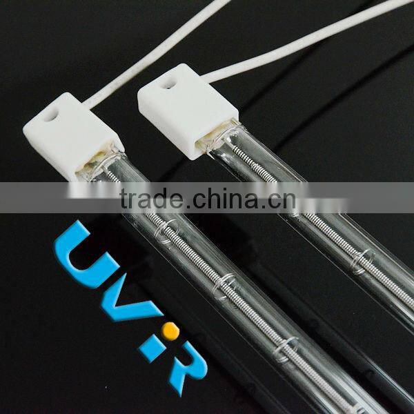 Single tube short wave halogen infrared heating lamp