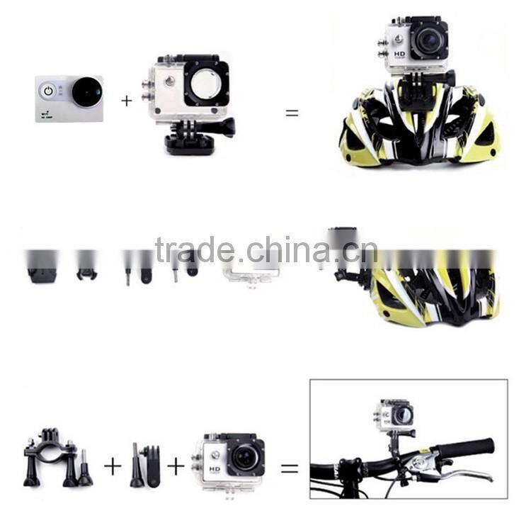 Extreme sport 2.0 LTPS hd outdoor waterproof wifi action sports cam xiaomi yi camera