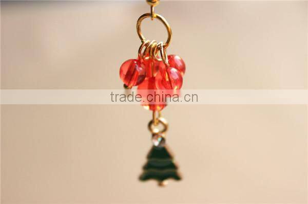 MYLOVE Christmas tree earring beads earring 2014 most popular bulk sale MLCHE-13