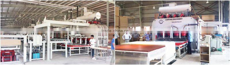 mdf / hdf / pb melamine press machine / melamine laminating press machine / short cycle melamine press