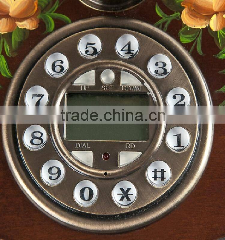 Home Wood Vintage Corded Telephones, Antique Decorative Telephone, China Antique Telephone