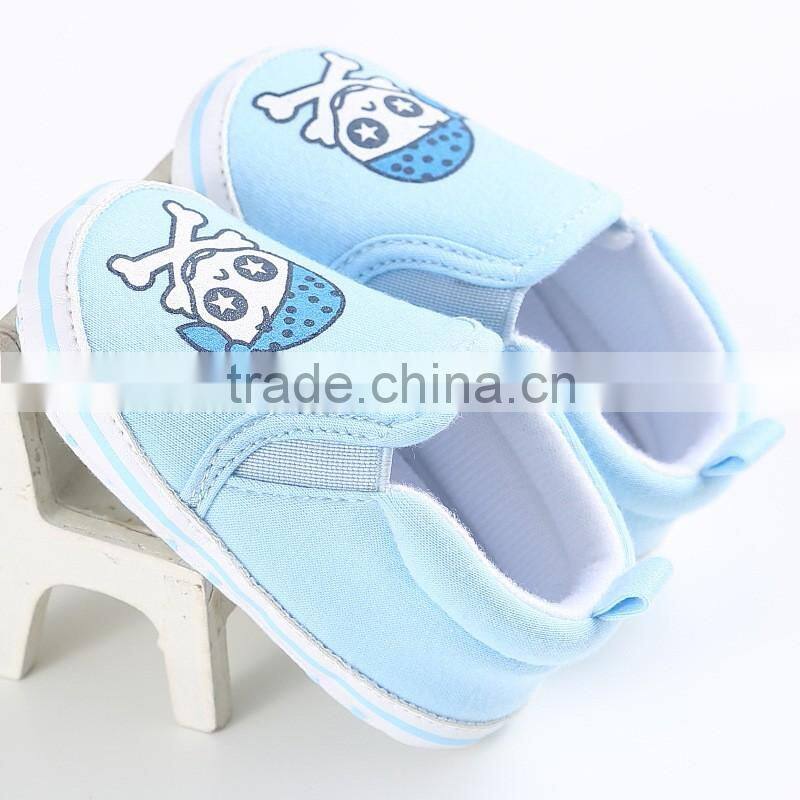 wholesale baby shoes brand new boys and girls bule and red skull infant baby shoe