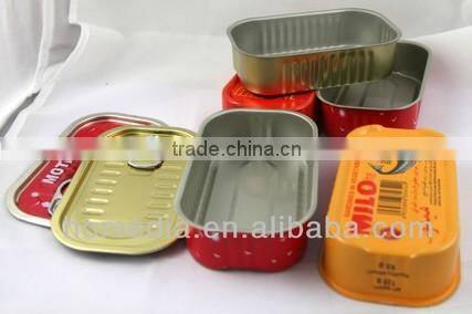 Tuna Fish Box/Rectangular Metal Tin Box/Tin Can For Food Making Line