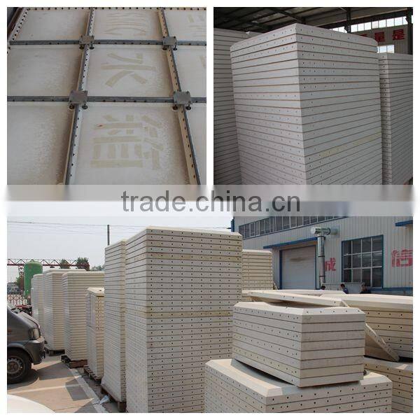 ISO Standard square sectional fiberglass grp water tank, frp water tank, smc water tank