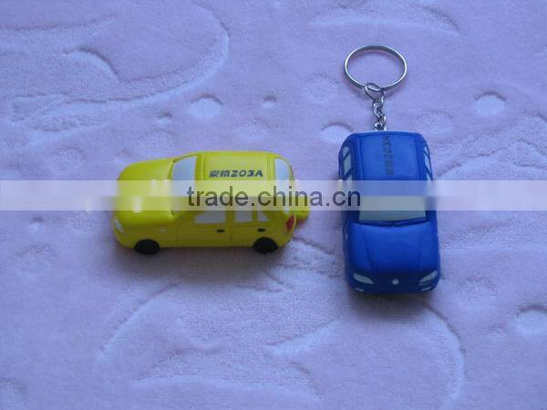 2014 Promotion PU Stress Toy-Car keychain shape