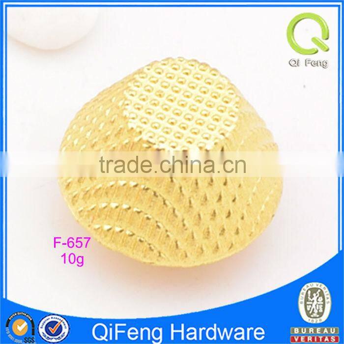 fashion zinc alloy gold & bronze bucket shape rivets and studs for bags feet