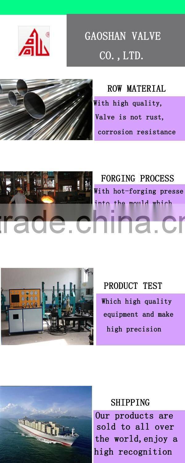 Pneumatic PN16 three-way 316 stainless steel Ball Valve