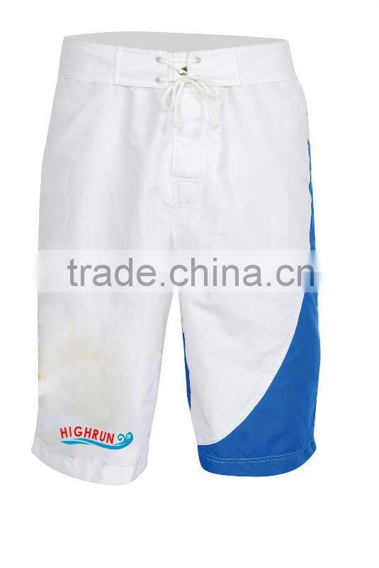 (New arrival) Mens Black Colour Polyester Beach Shorts