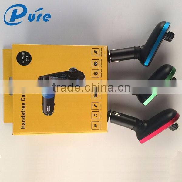 New Portable Rechargeable Bluetooth V2.1 Cell Phone Handsfree Speaker Car Kit with LED Screen Display