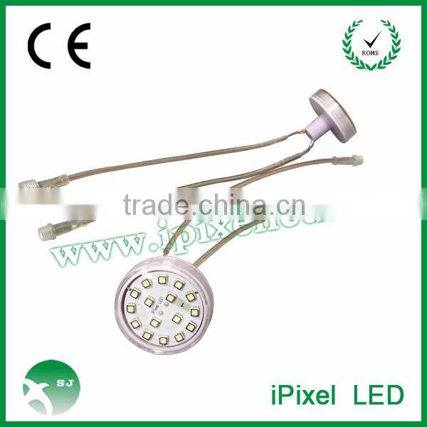 outdoor fairground 60mm 16pcs cabochon top led amusement light