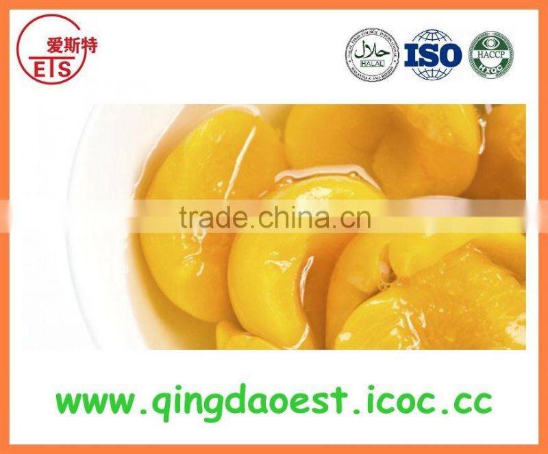 canned yellow peach in light syrup