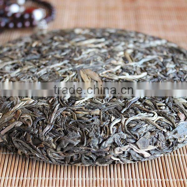 Dropship Tea,2014 Spring from LaoMan'E Village Old Arber Raw Puer Tea,Sheng Puer Tea,Herbal Super Slimming Tea