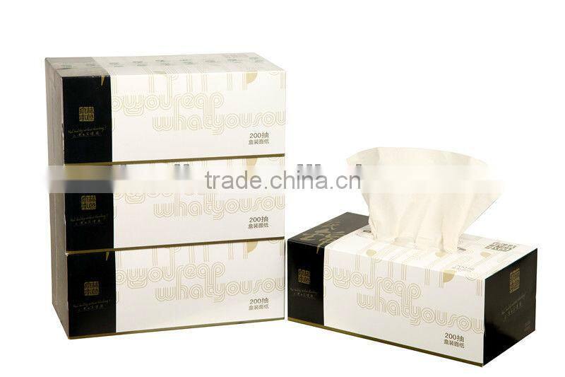 Non-wood Fiber Unbleached Facial Paper Tissue