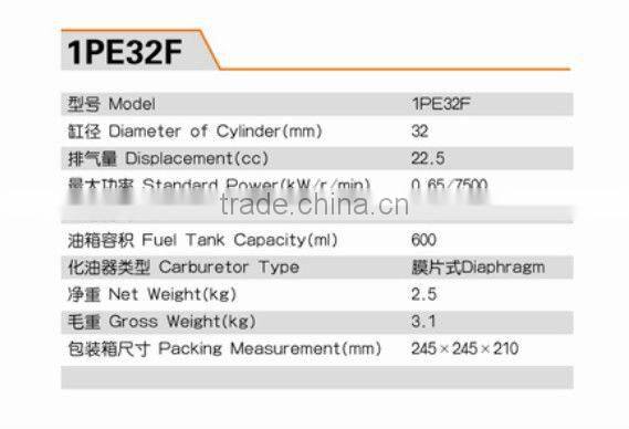 CE Certificate 2-stroke Gasoline Engine Petrol Engine 1PE32F 22.5cc