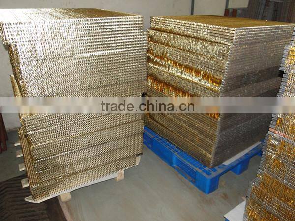 Aluminum radiator core assembly with header plate