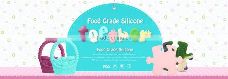 2017 New Chew Baby Teether Necklace Silicone Teether Wholesale