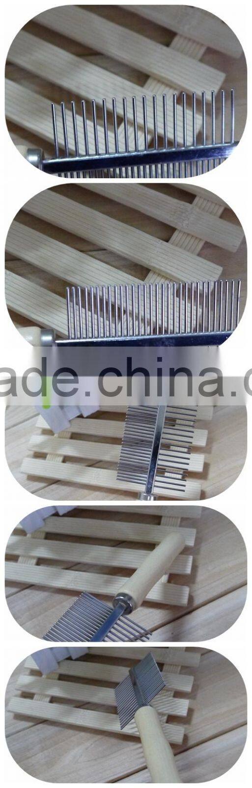 2016 pet products multifunctional wooden handle dog comb