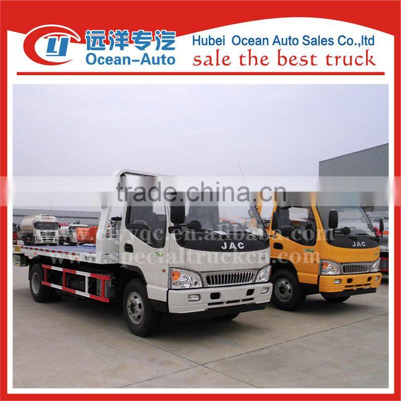 JAC new 4x2 4ton road wrecker tow truck sale