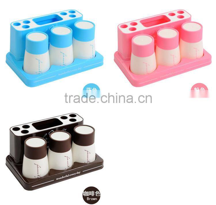 Fashional toothbrush cup and holder sets--coffee 343