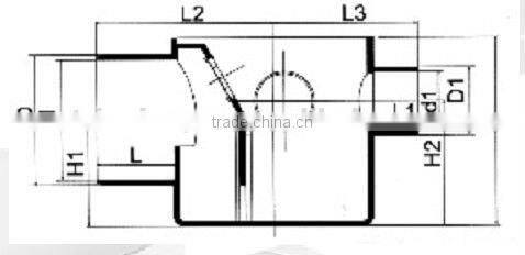 UPVC Floor drain DIN (plastic floor drain )