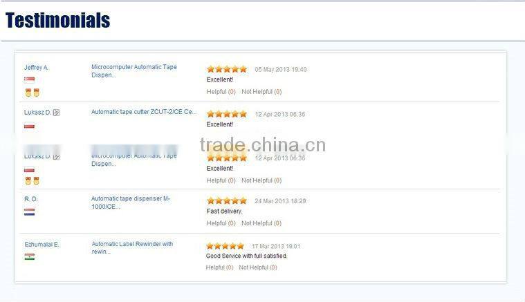 Fiber tape dispenser /automatic tape cutter/tape cutting machine