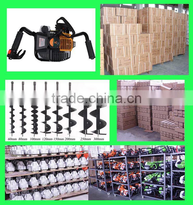 HOT!!! 2015 New Model 52 CC Gasoline earth Auger/earth Driller/hole digger